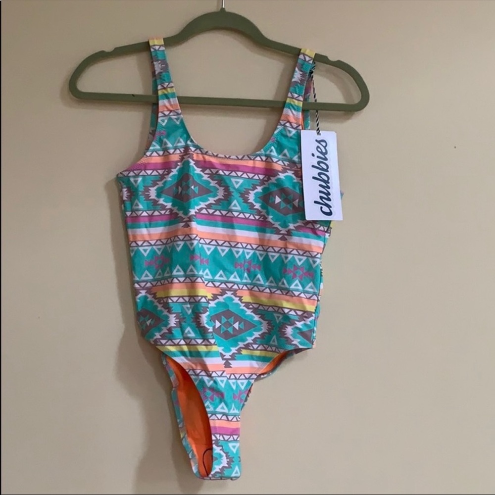 NWT Chubbies Aztec Print Bathing Suit